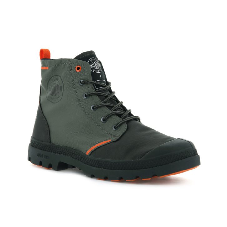 Bottes Palladium Pallafin Recycle Homme Vert Olive | FR CVX325Y